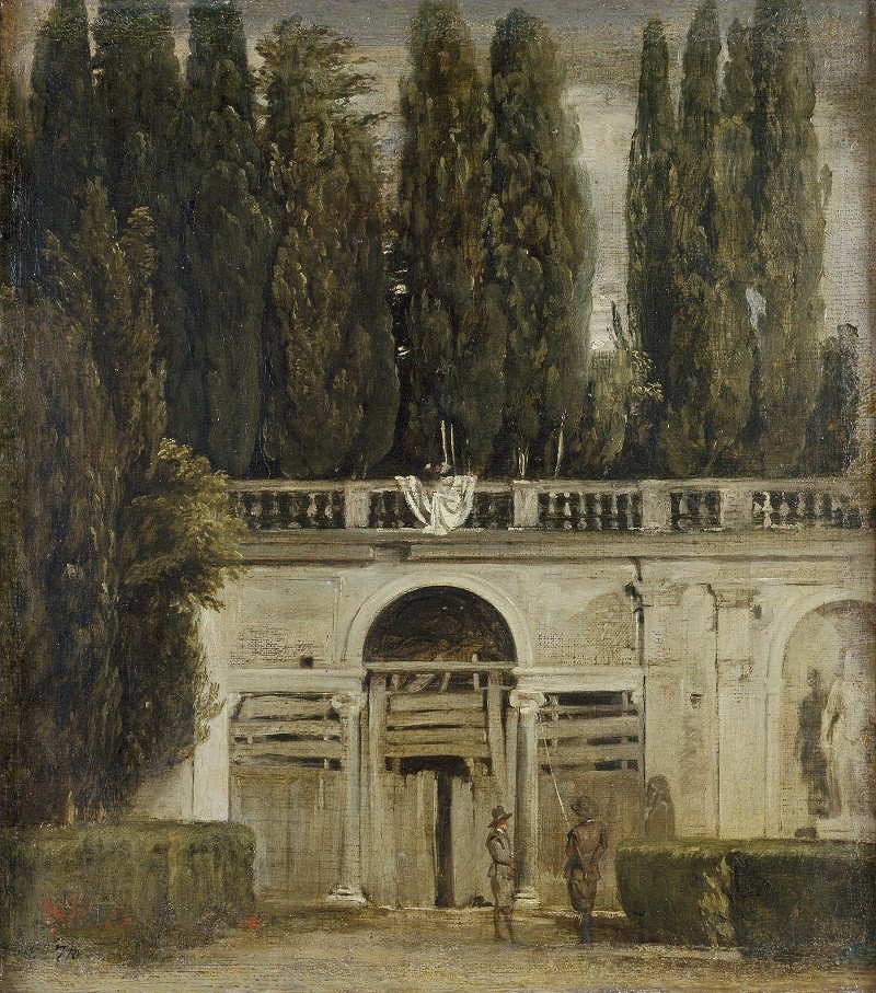 Views of the garden of the Villa Medici in Rome