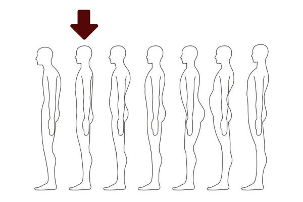 Meaning of body postures - Posture divided into two 