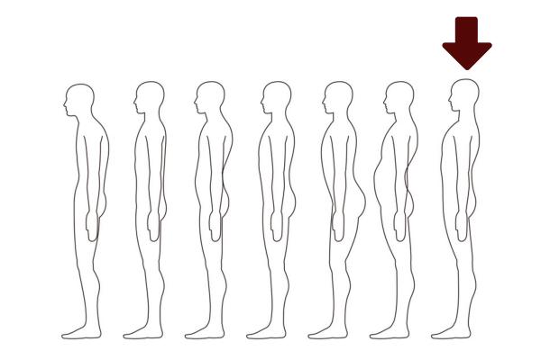 Meaning of body postures - Swollen posture