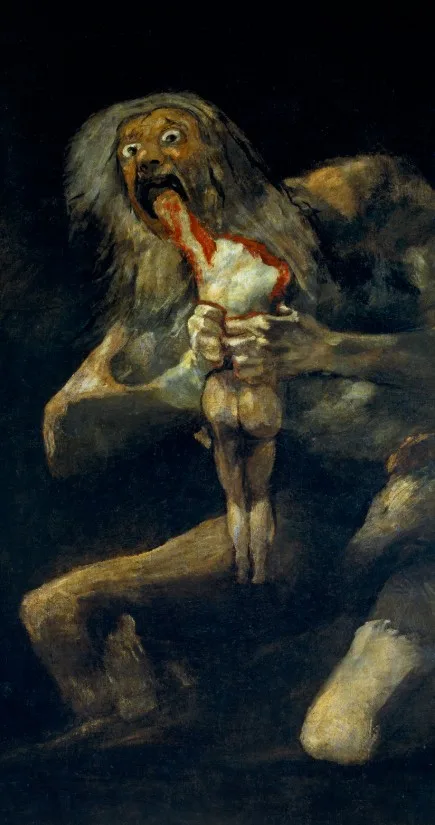 Saturn Devouring His Son (1820-1823) by Francisco Goya