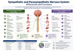 Sympathetic and Parasympathetic Nervous System: Differences and Functions