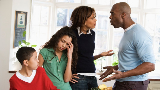 Family arguing.