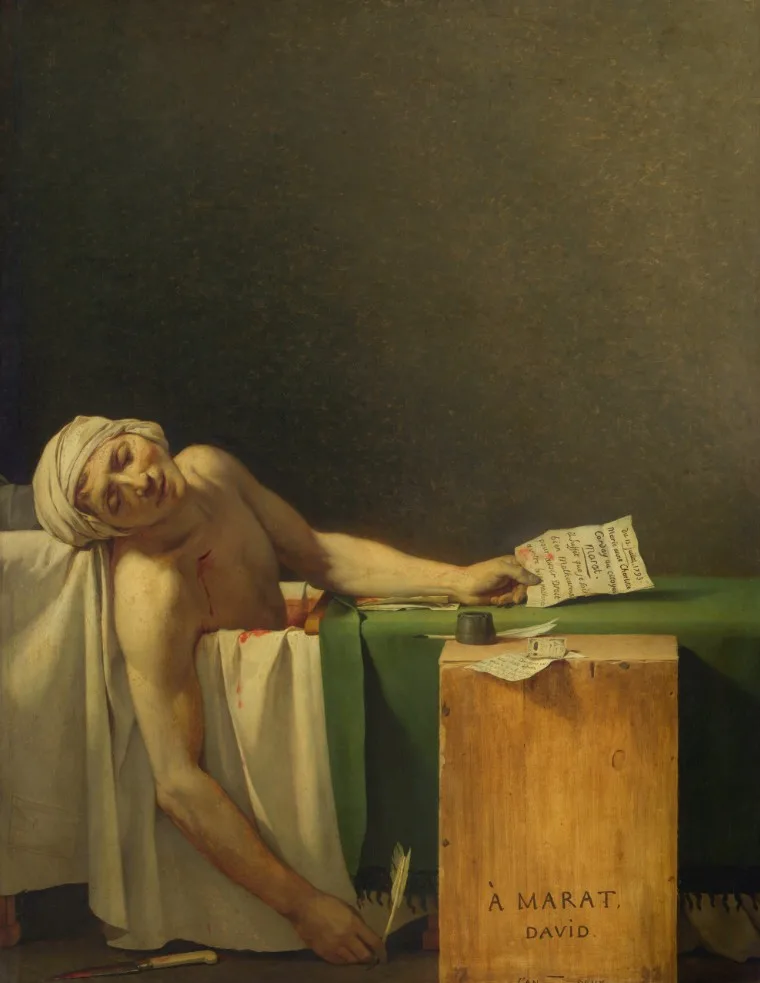 The Death of Marat (1793) by Jacques-Louis David
