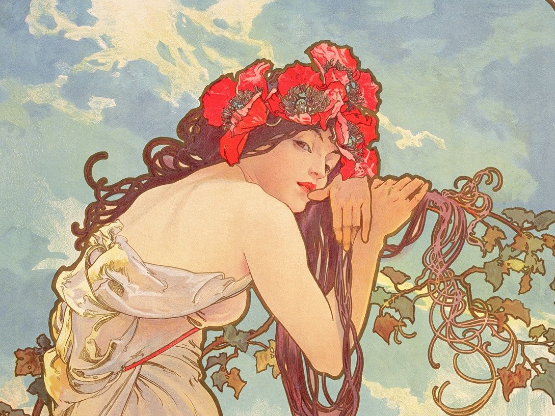 Summer, Alphonse Mucha