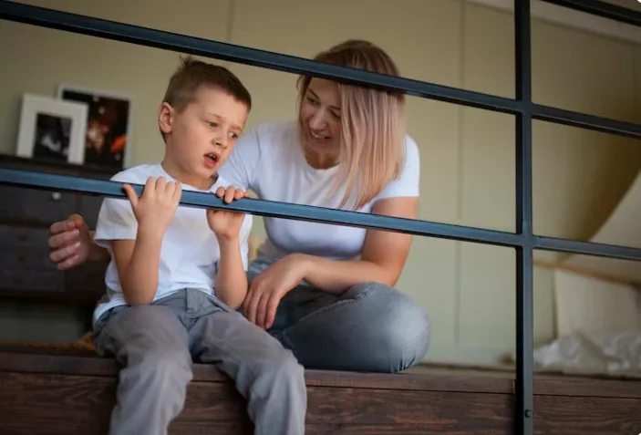 Why does the fear of growing up develop in children?